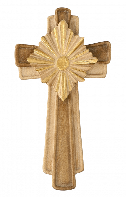 Kreuz schlicht mit Strahlen